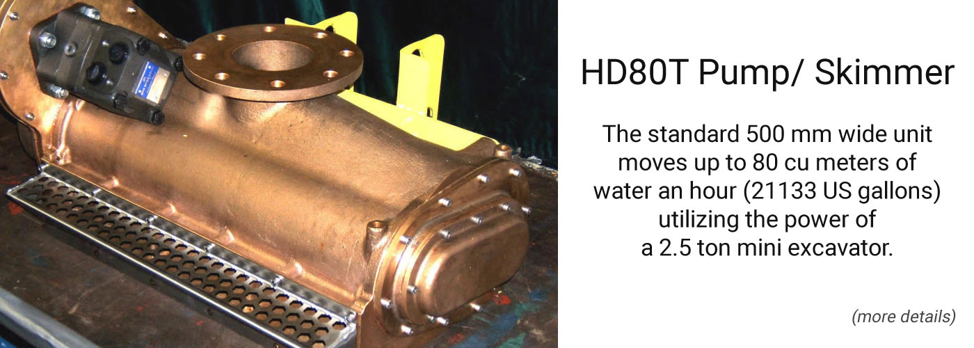 HD80T Pump for oil spills and pollution cleanup
